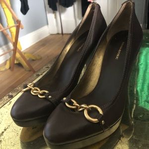 Banana Republic Brown Leather Pumps Size 11